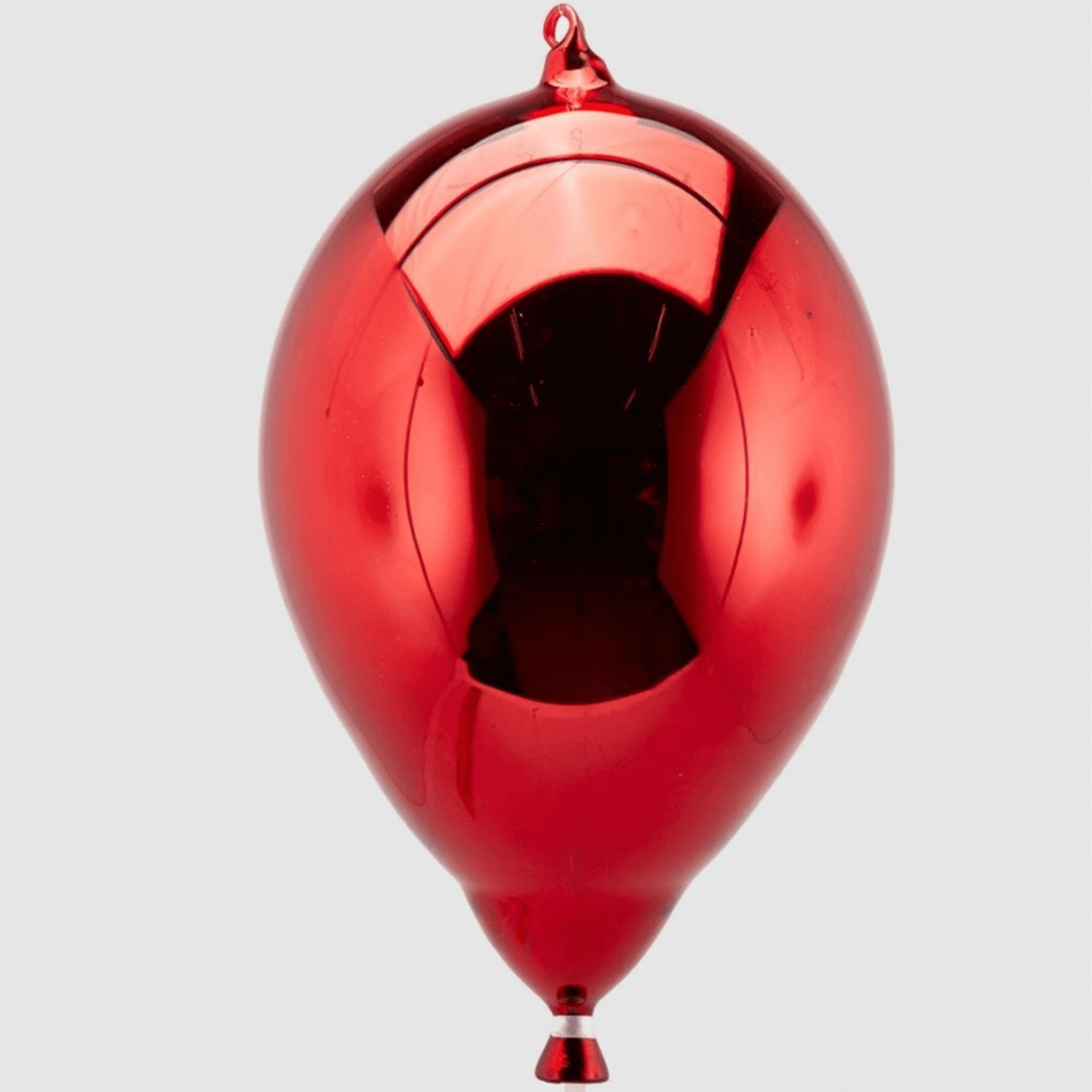 Decorative Glass Balloon - Bright Red S - Sutherland Interiors