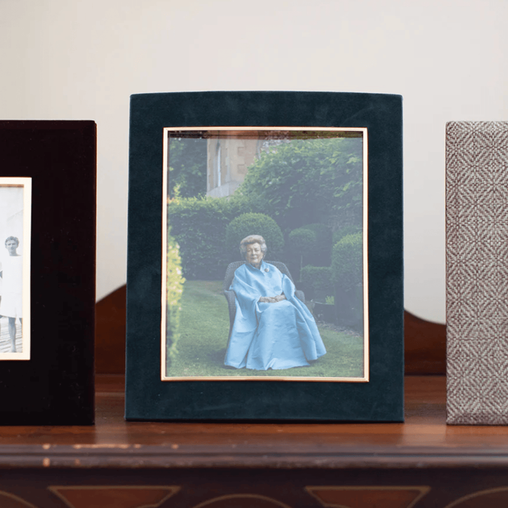 Green Velvet Photo Frame - Sutherland Interiors