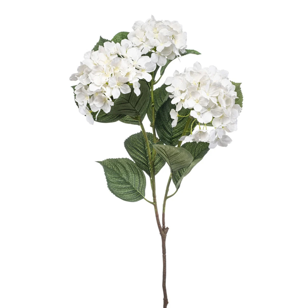 Hydrangea Spray x3 White 100cm