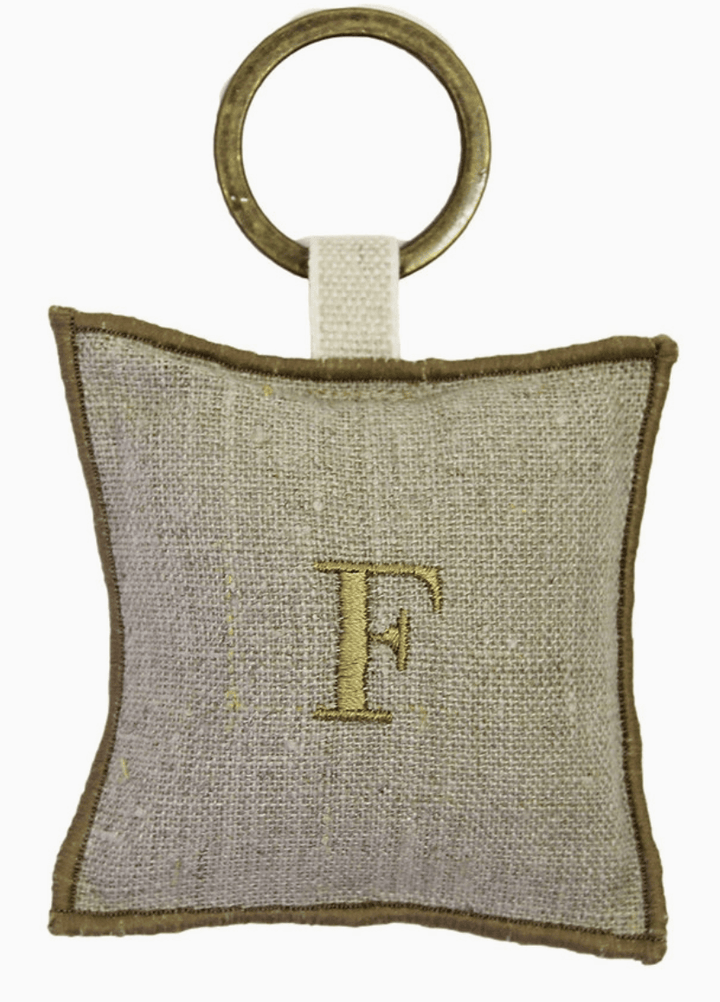 Letter Linen Keychain - Sutherland Interiors