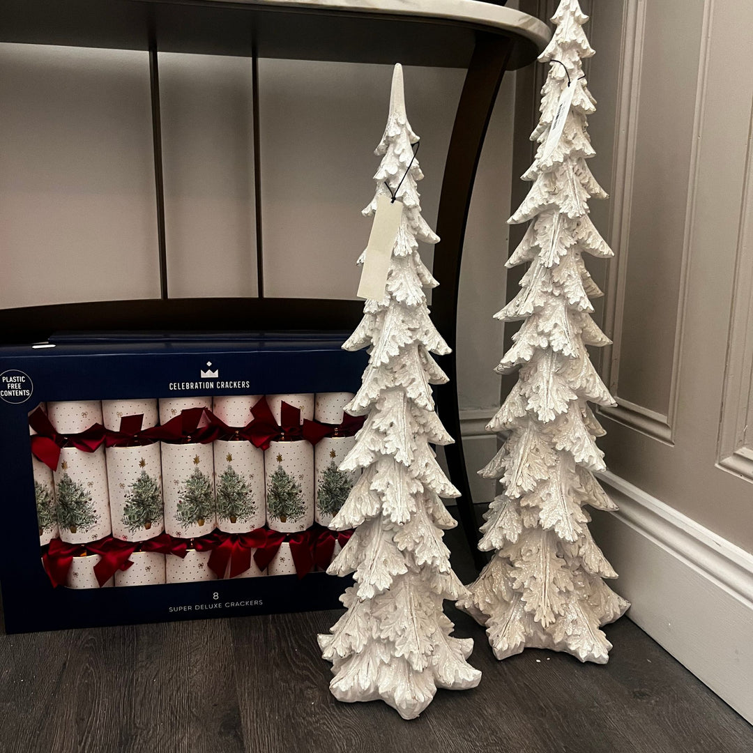 Small white glitter tree