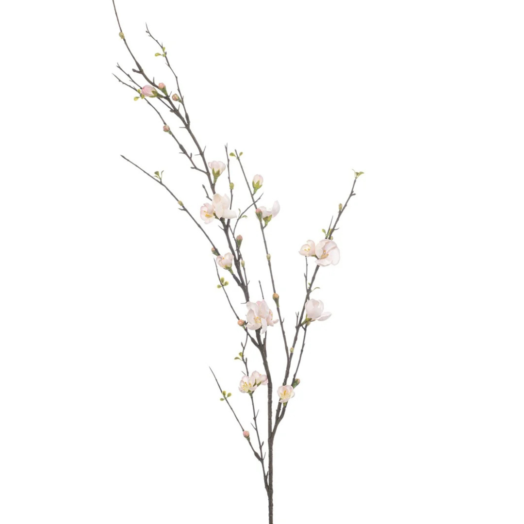 Quince Blossom Branch Pink 125cm