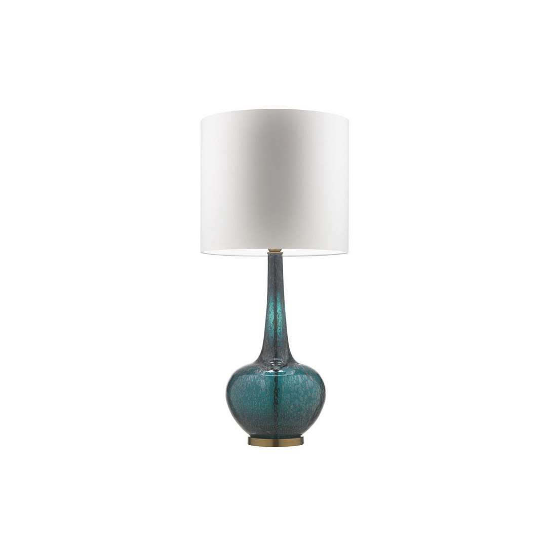 GRACE TUSCAN TEAL TABLE LAMP