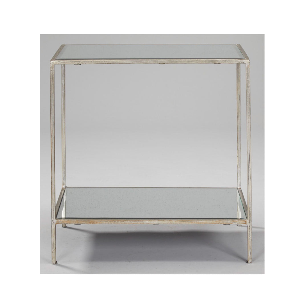 Bentley Side Table Aged Silver - Sutherland Interiors