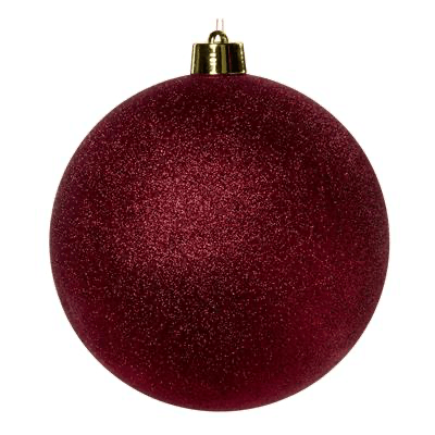 Burgundy Glitter Bauble 30cm - Sutherland Interiors
