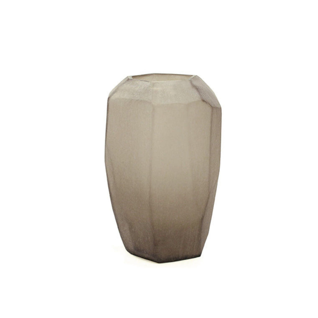 Cubistic Tall Vase - Smoke - Sutherland Interiors