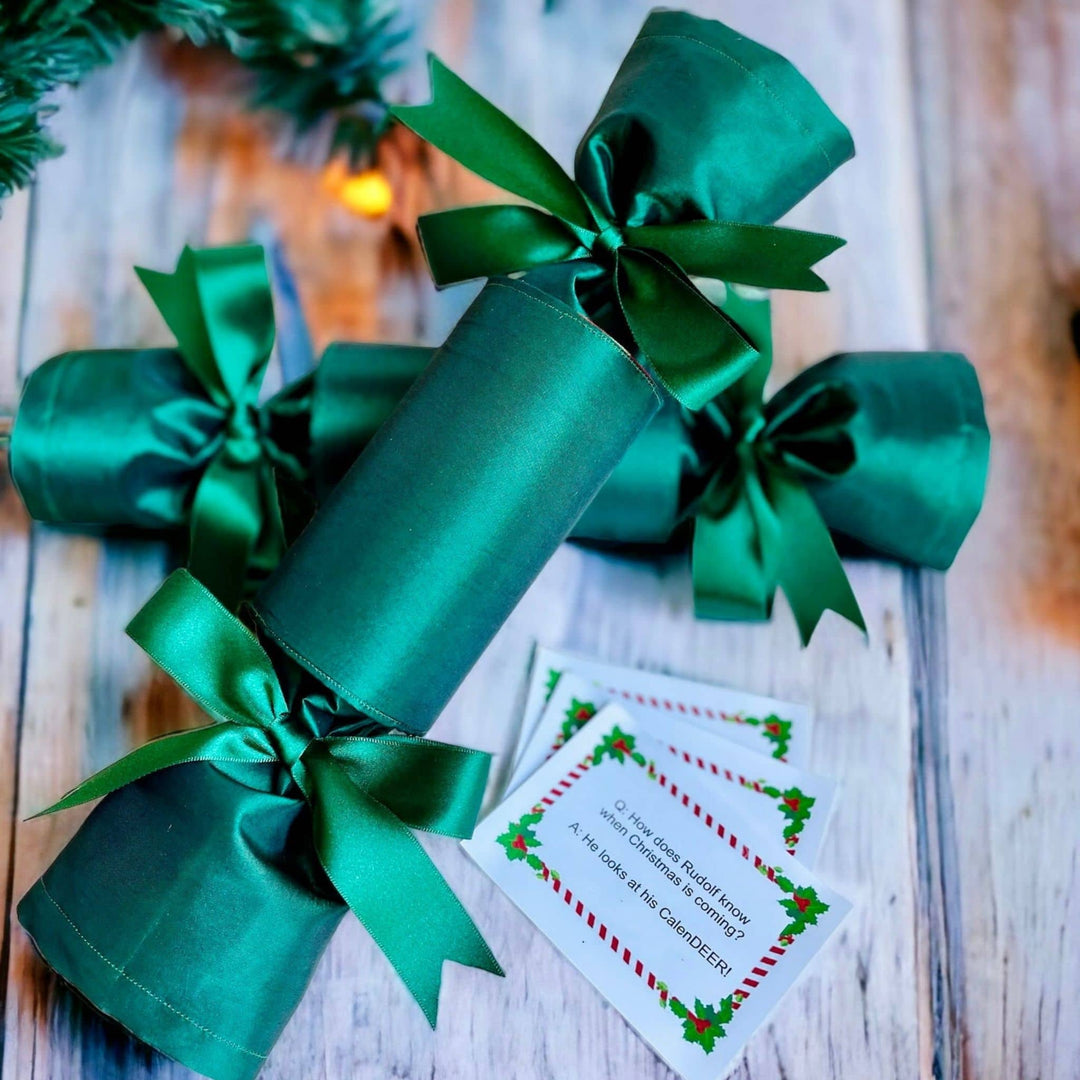 Emerald Christmas - Luxury Reusable Christmas Crackers - Sutherland Interiors