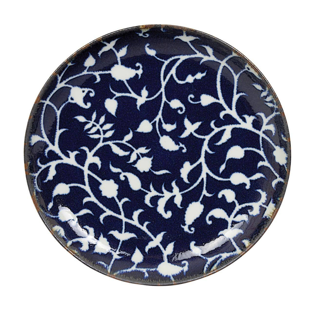 Fleur Plate Blue & White - S - Sutherland Interiors
