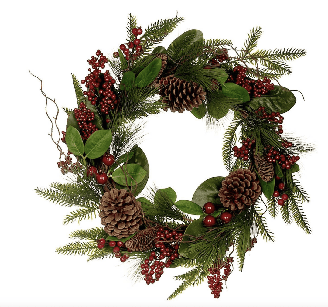 Garland Pine Cones and Berries - Sutherland Interiors