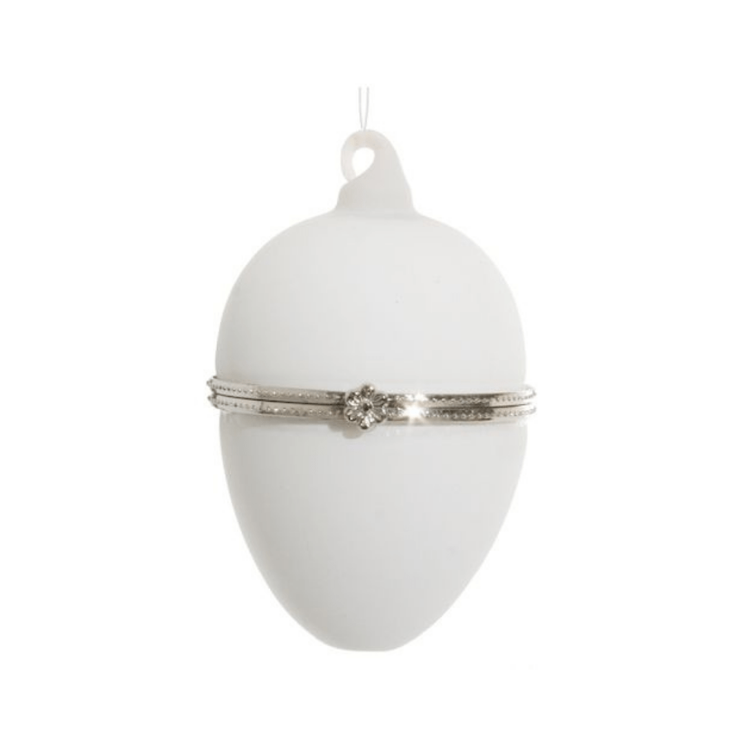 Glass opening egg white matte - Sutherland Interiors