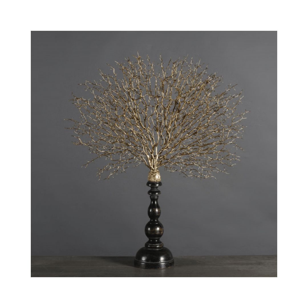 Golden Sea Fan on Base - Sutherland Interiors
