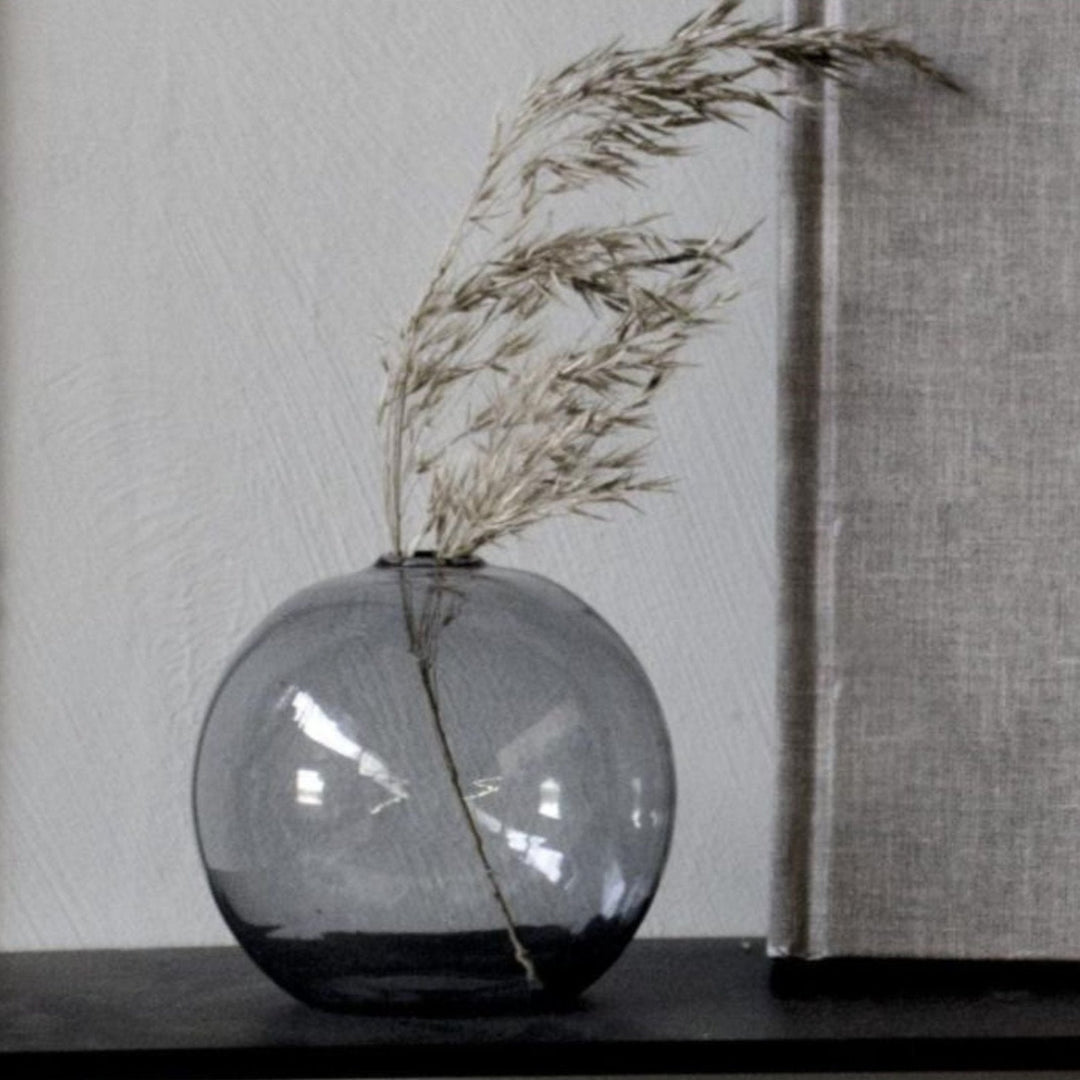 Hult Large Grey Glass Vase - Sutherland Interiors