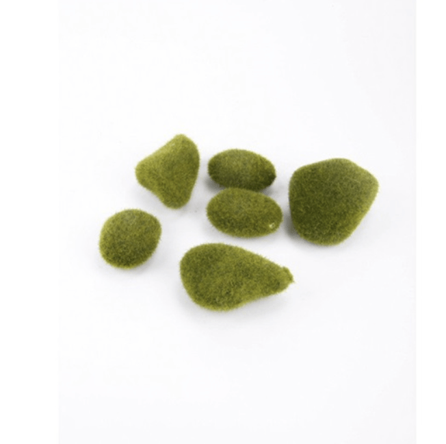 MOSS STONE GREEN BAG OF 6 - Sutherland Interiors
