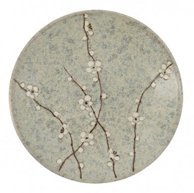 Soshun Grey/Green Side Plate - Large - Sutherland Interiors