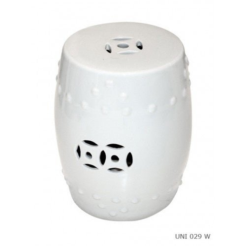 Stool in Porcelain White - Sutherland Interiors