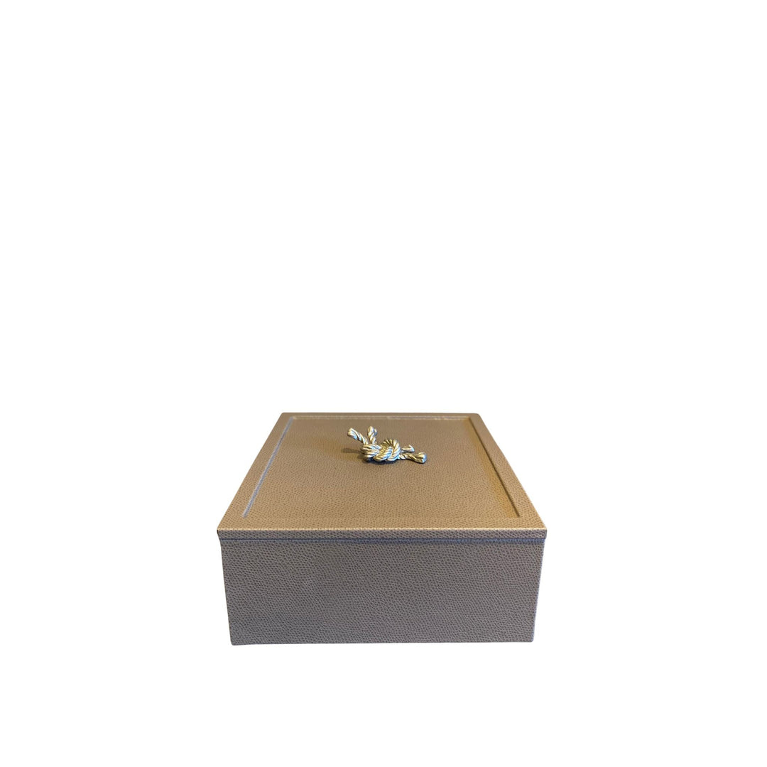 Thalia Box with Lid Tall - Coffee - Sutherland Interiors