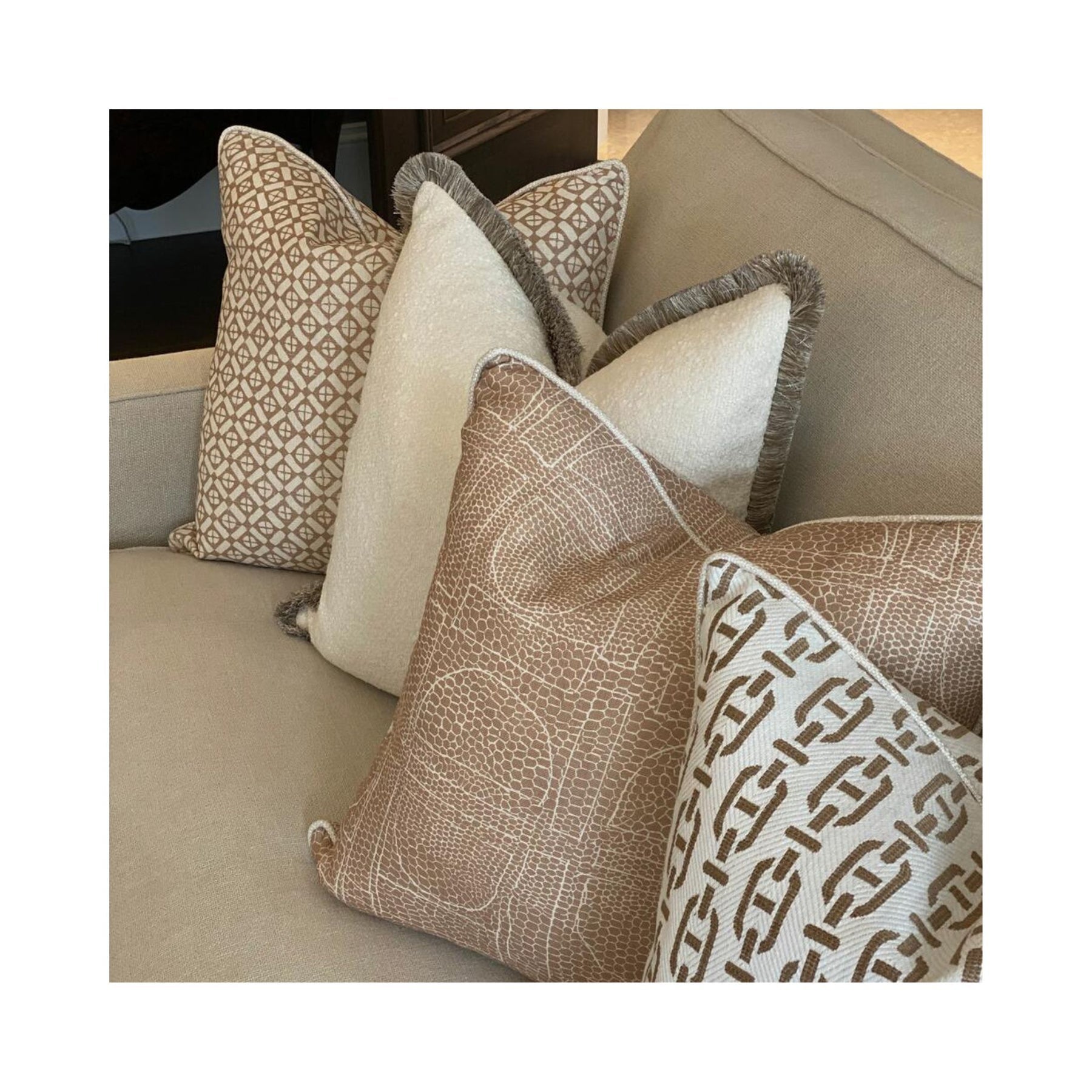 Luxury Cushions in brown tones