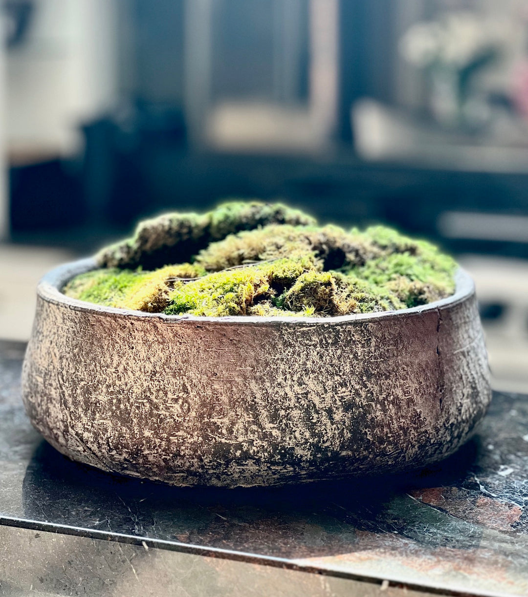 Brown terracotta bowl