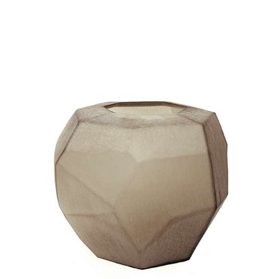 Cubistic Round Vase - Smoke