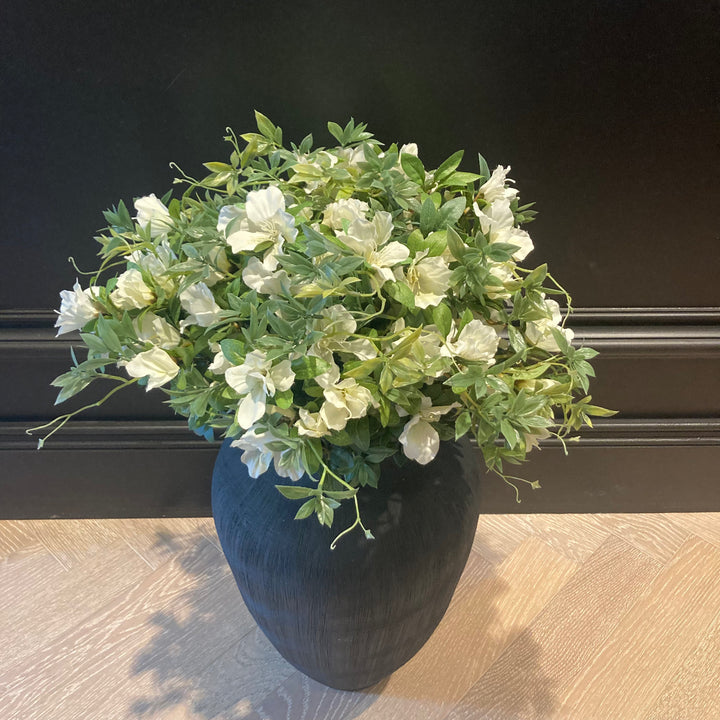 Large Black Textured Finish Vase