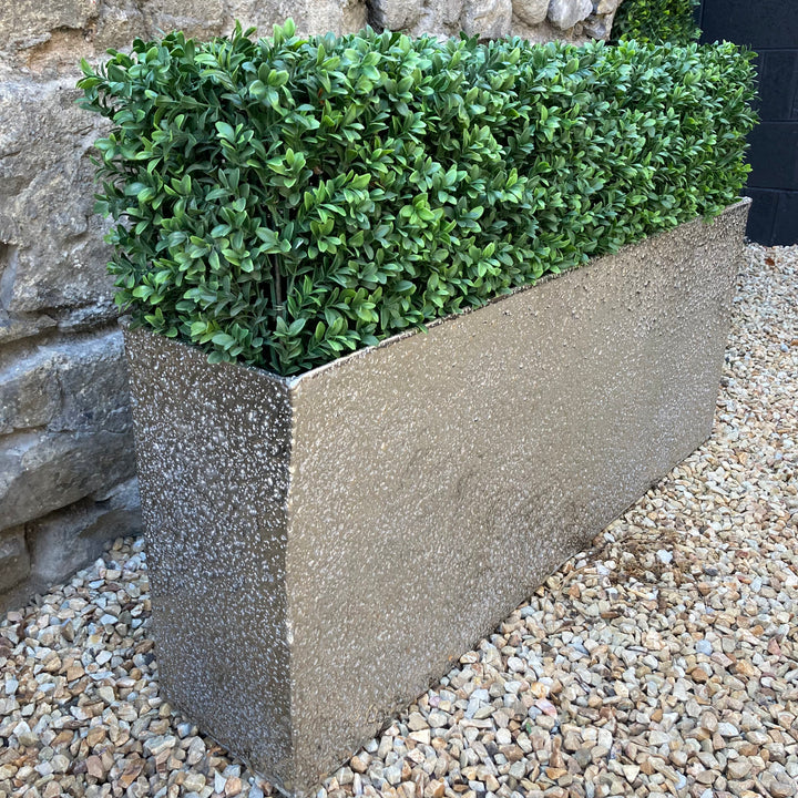 Alu Planter Rectangular Silver