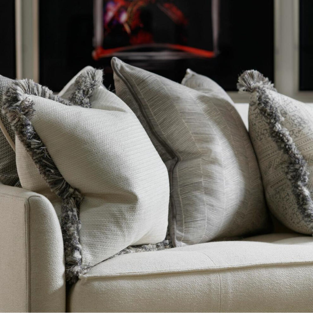 Luxury super soft taupe cushion - Perfectly Lovely Interiors