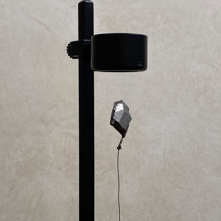 Aletai Meteorite on Black Metal Stand – China - Sutherland Interiors