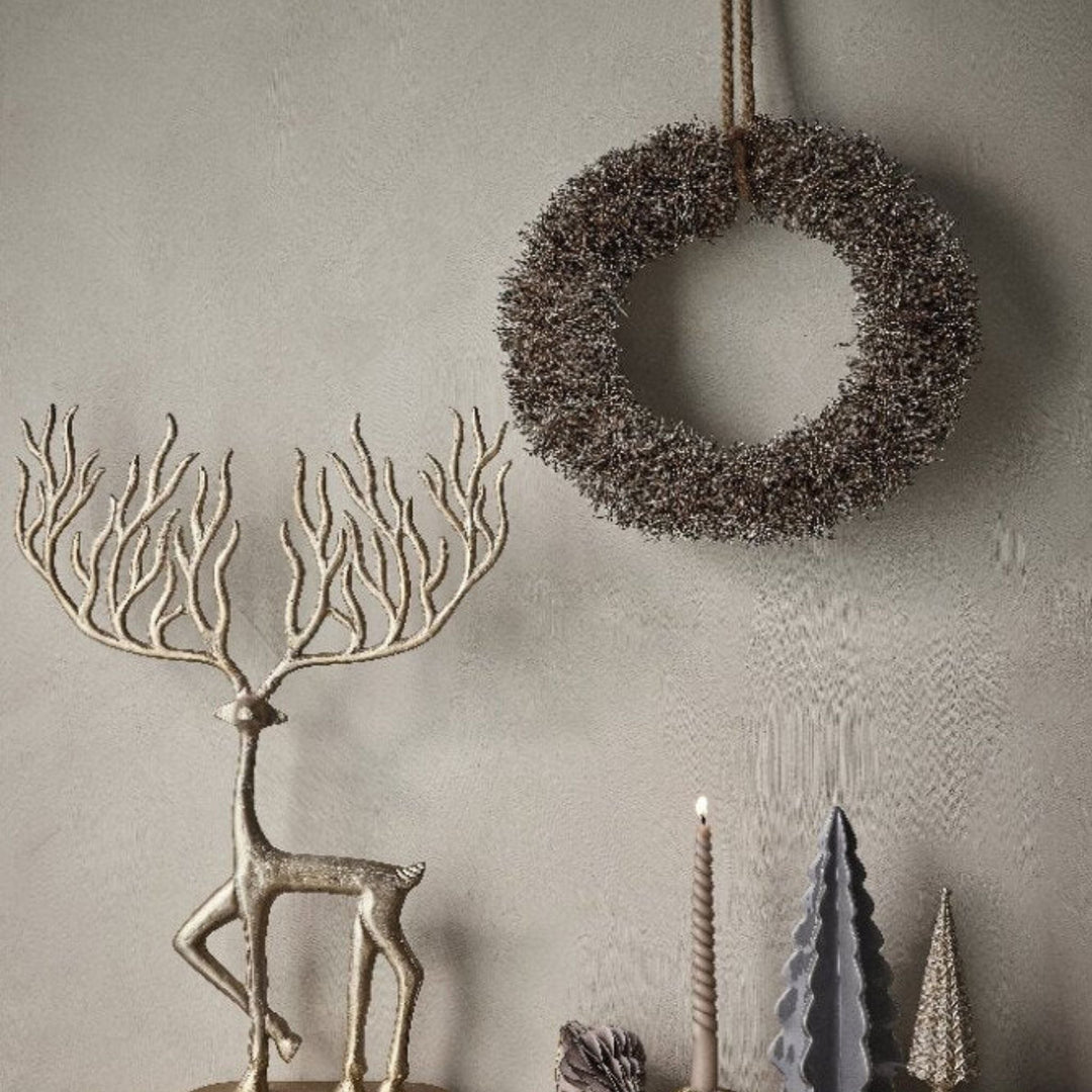 Alivia Wreath - Brown/Silver - Sutherland Interiors