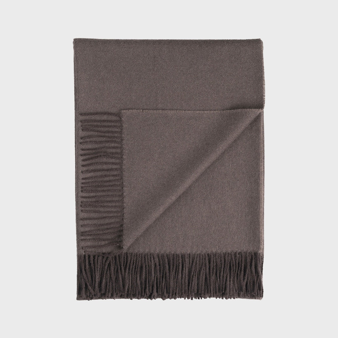 Alpaca Throw - Truffle - Sutherland Interiors