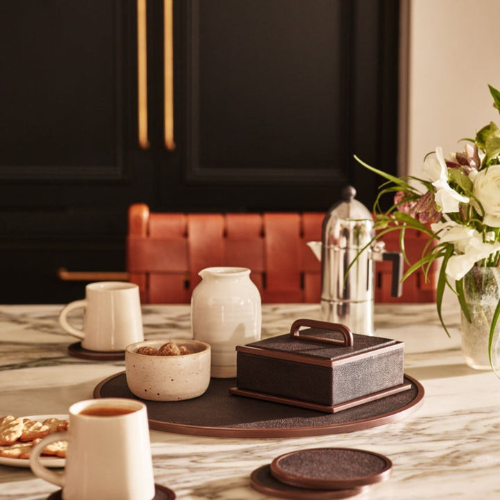 Anthracite Coasters Set of 4 - Sutherland Interiors