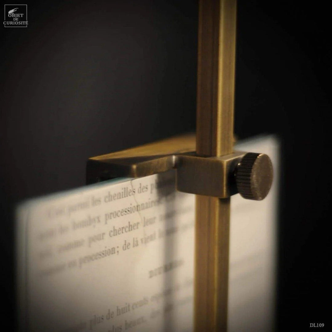 Antique Brass Display Easel with Bevelled Glass - Sutherland Interiors