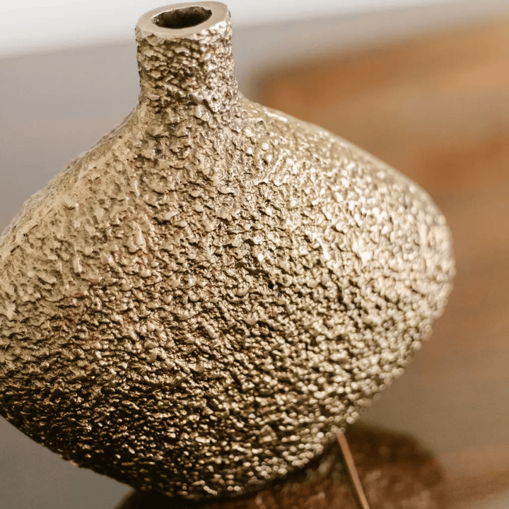 Antique Finish Gold Vase - Sutherland Interiors