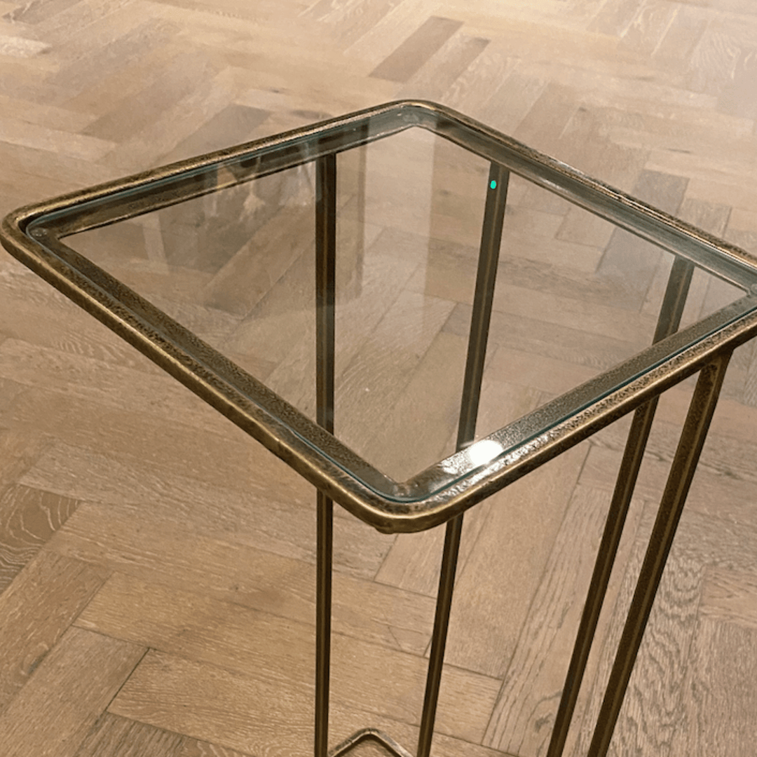 Antique Glass - Top Side Table - Sutherland Interiors