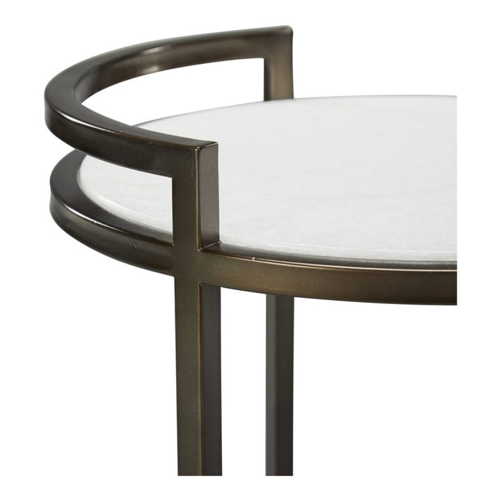 Barbican Side Table Marble - Sutherland Interiors