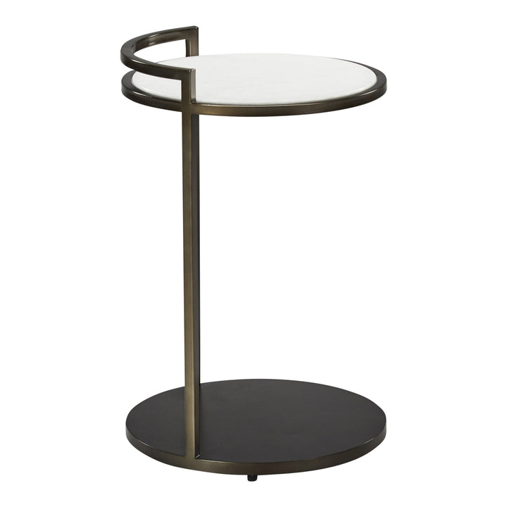 Barbican Side Table Marble - Sutherland Interiors