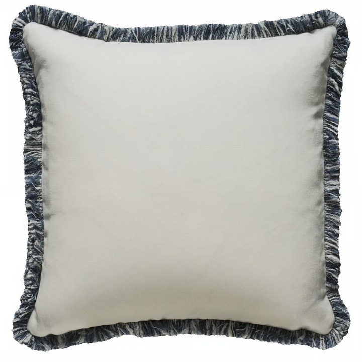 Beagle Salt/ Moscow Mule Fringe Cushion