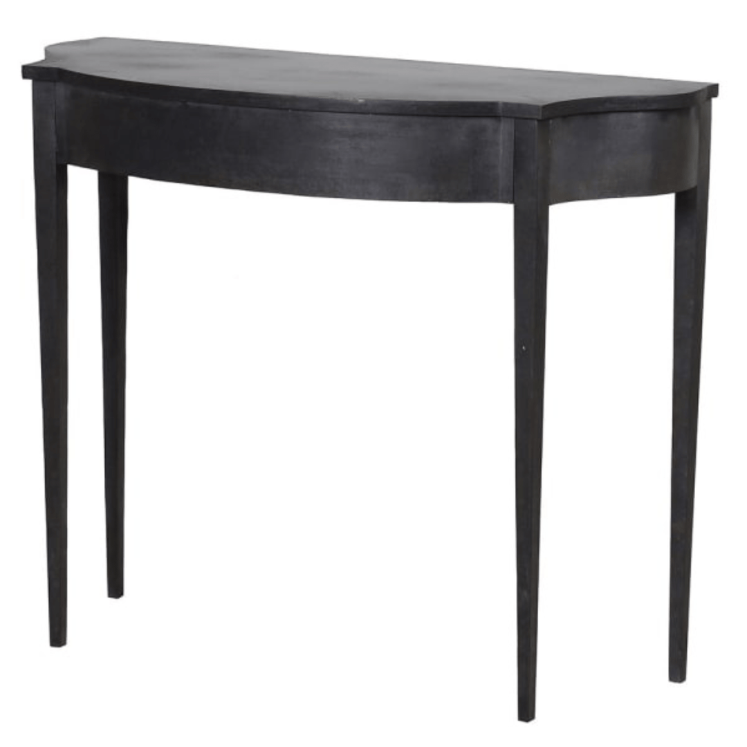 Black Aged Metal Console Table - Sutherland Interiors