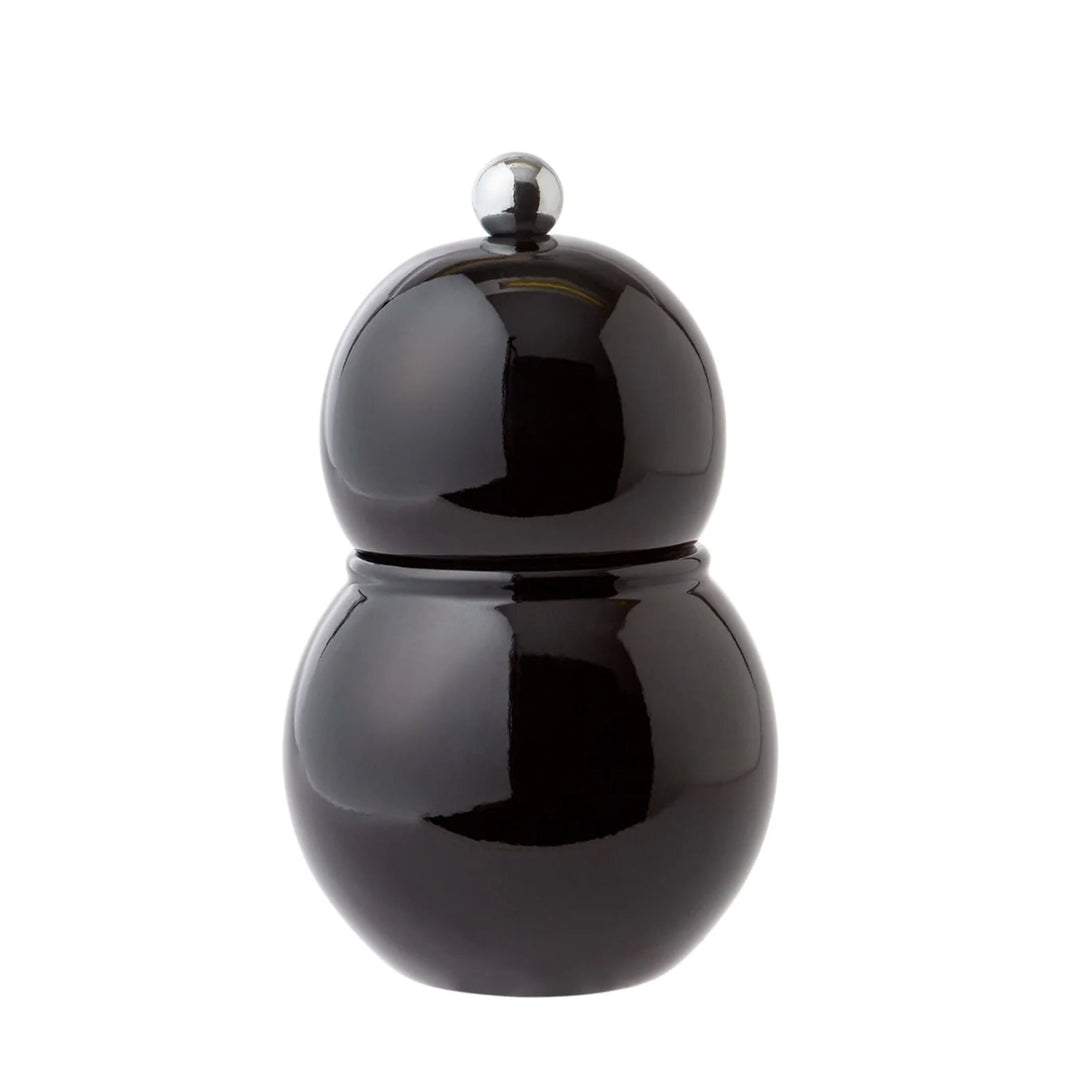 Black Lacquer Chubbie Salt & Pepper Grinder - Sutherland Interiors
