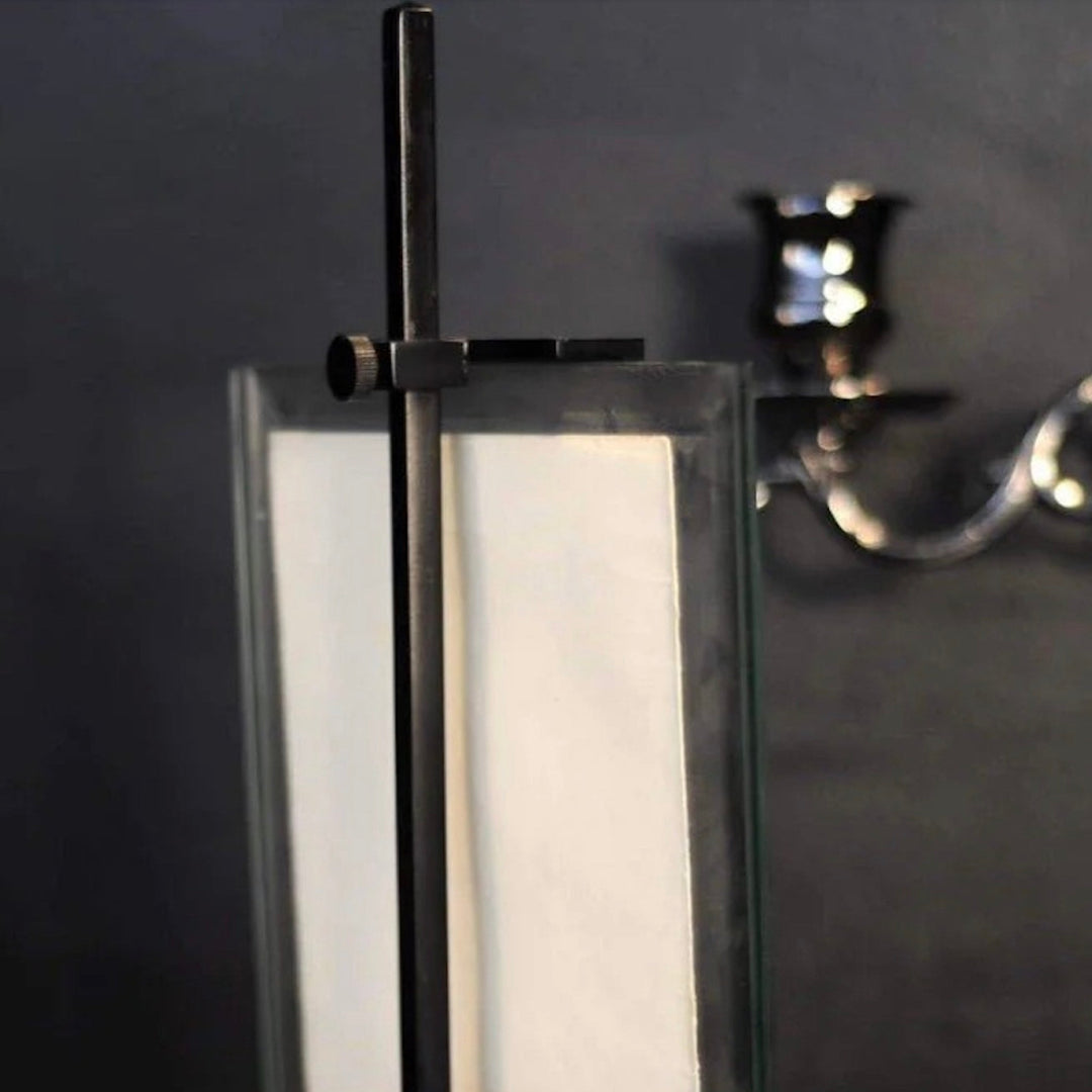 Black Metal Display Easel with Bevelled Glass - Sutherland Interiors