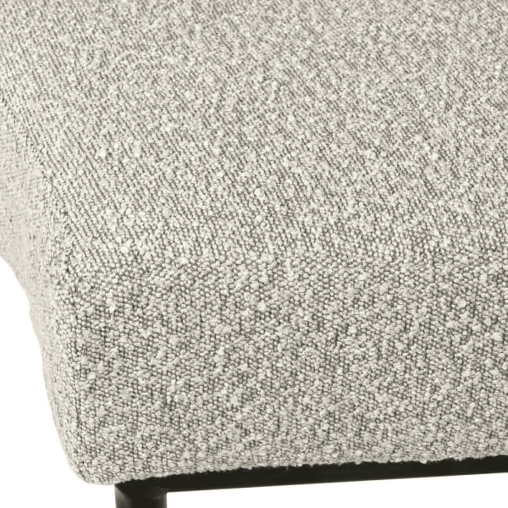 Boucle Curved Bench - Sutherland Interiors