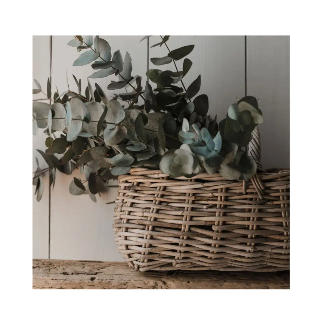 Braided Rattan Picnic Basket - Sutherland Interiors