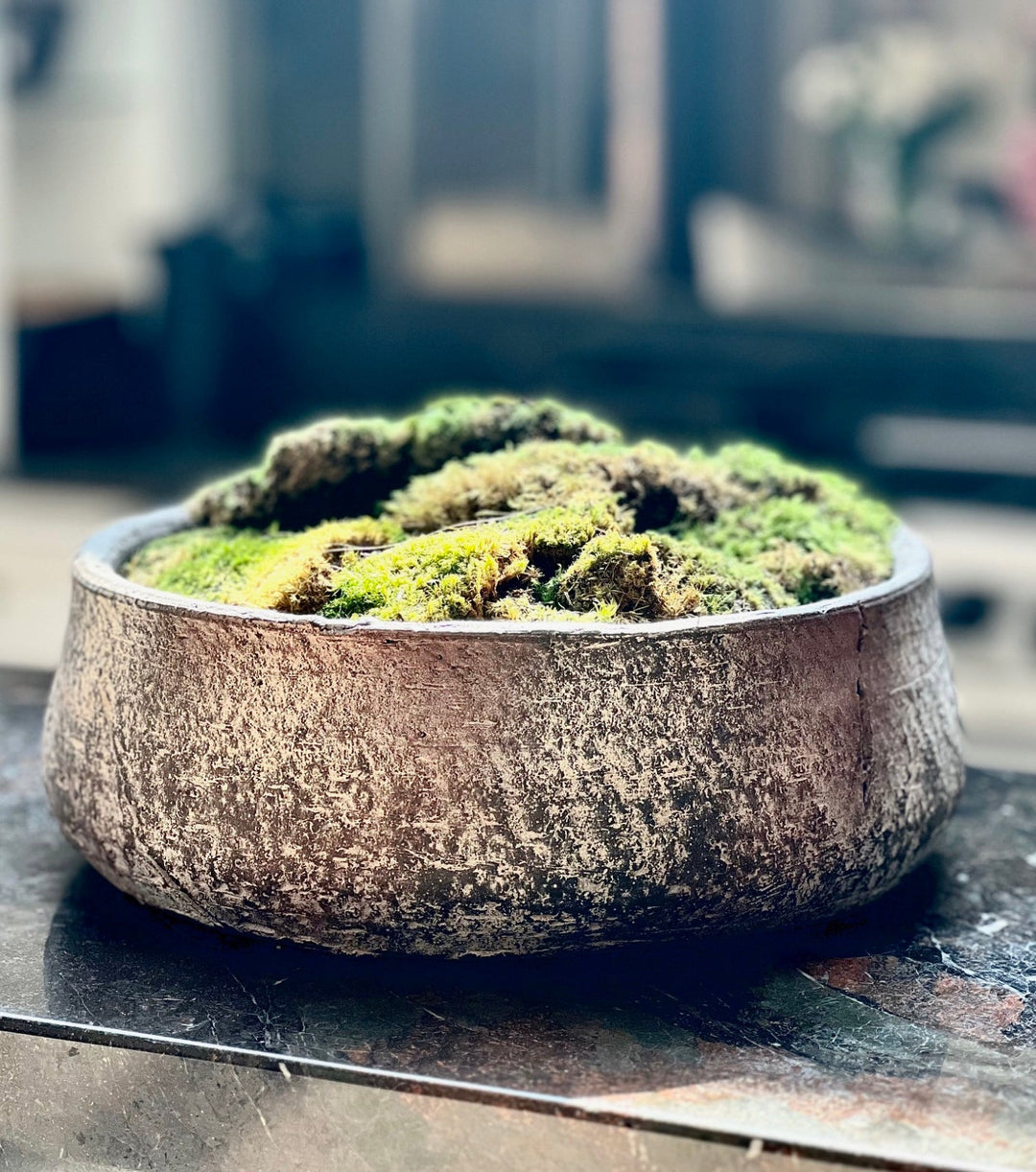 Brown terracotta bowl - Sutherland Interiors