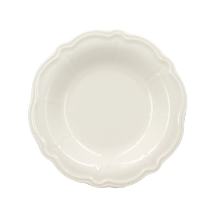 Charlotte Deep Plate 22cm White Stoneware - Sutherland Interiors