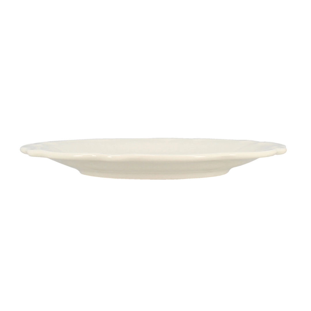 Charlotte Dessert Plate 20cm White Stoneware - Sutherland Interiors