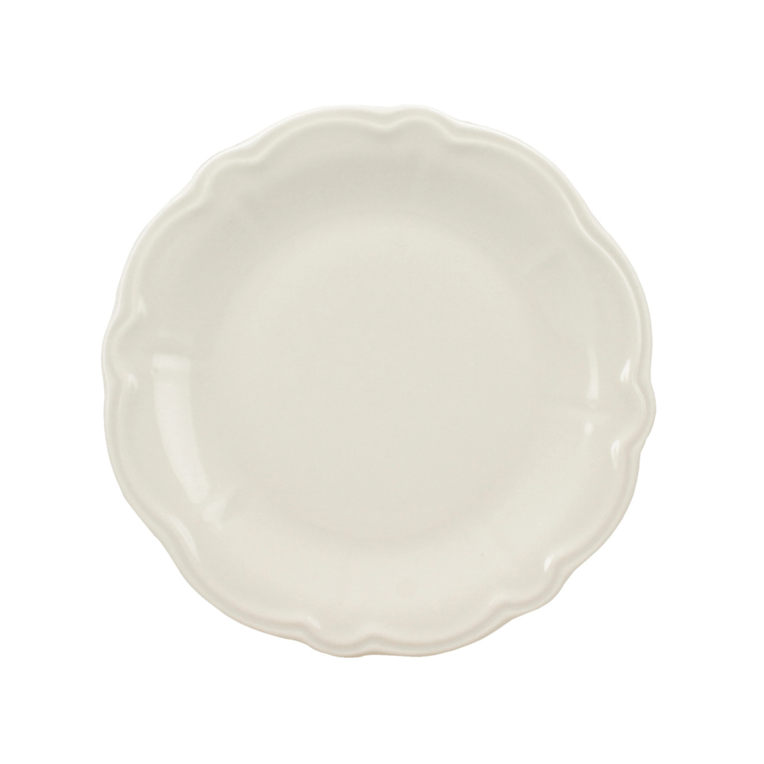Charlotte Dessert Plate 20cm White Stoneware - Sutherland Interiors