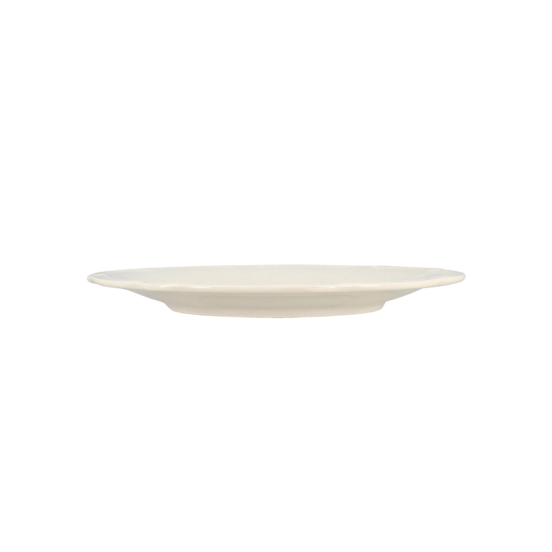 Charlotte Flat Plate 26cm White Stoneware - Sutherland Interiors