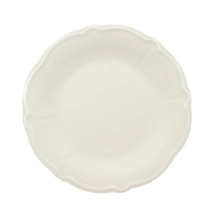 Charlotte Flat Plate 26cm White Stoneware - Sutherland Interiors