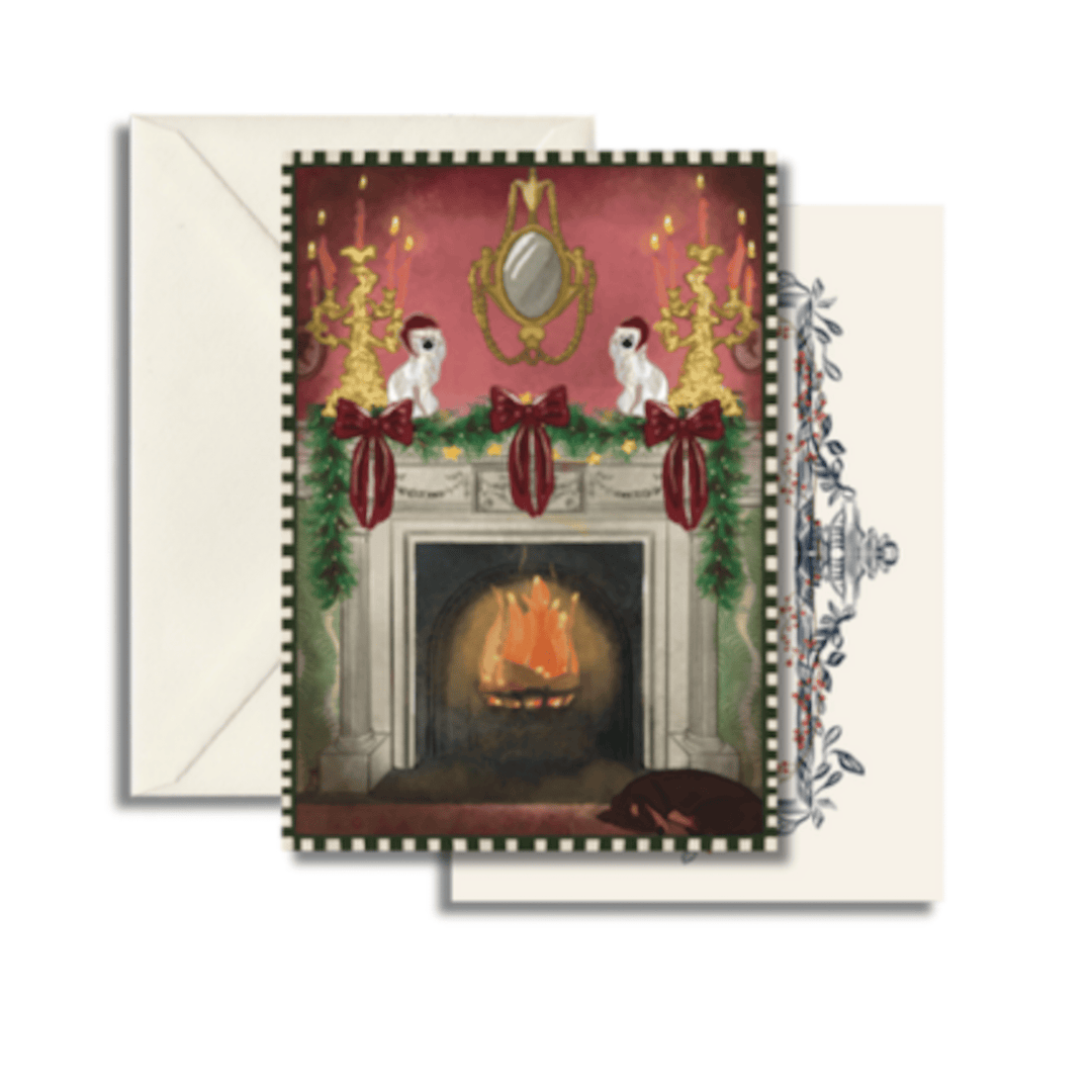 Christmas Card - Georgian Fire Side - Sutherland Interiors