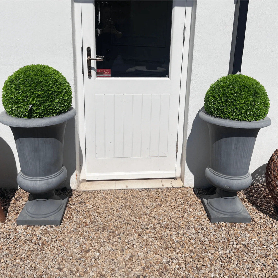 Classic Grey Outdoor Urn Planter - Sutherland Interiors