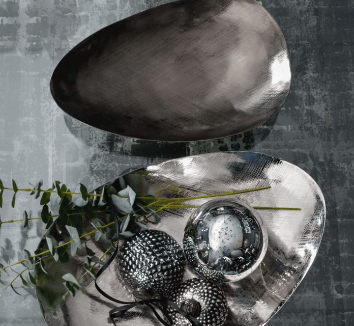 Corbridge Streaked Large Aluminium Platter - Sutherland Interiors